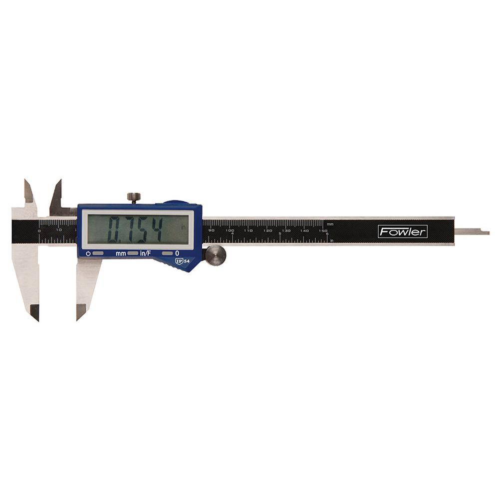 FOWLER 54-103-006-0 Electronic Caliper: 0 to 6", 0.0005" Resolution, IP54 Image