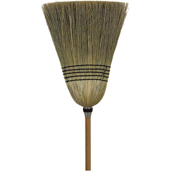 Maintenance Warehouse® Corn Broom W/ Wooden Handle (2-Pack)