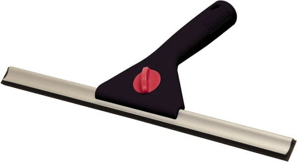 Squeegee: 12" Blade Width, Polypropylene Blade, Threaded Handle Connection