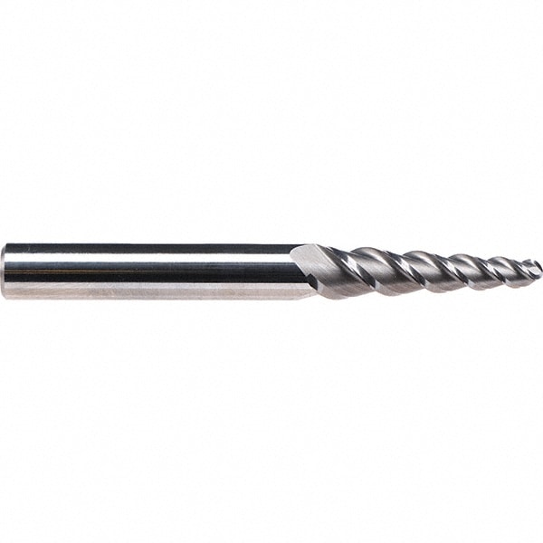 Emuge - Tapered End Mill: 3 deg Angle per Side, 5.42 mm Small Dia, 31. ...