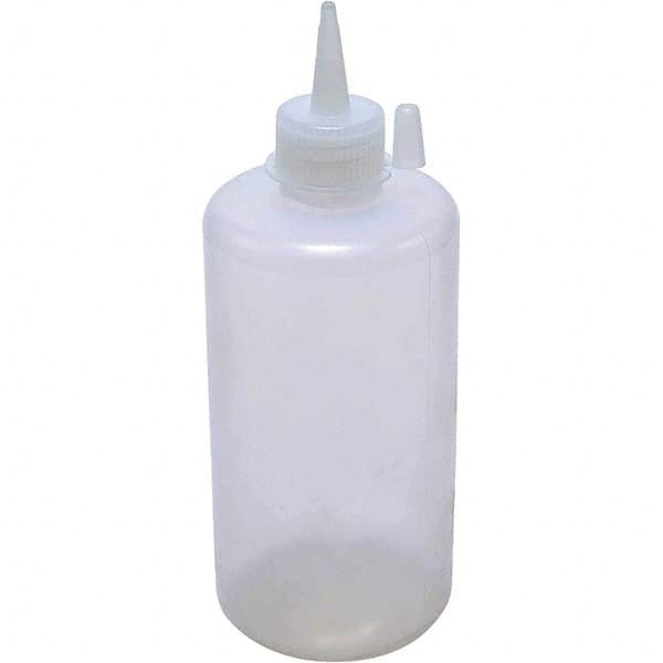 100 to 999 mL Polyethylene Dispensing Bottle: 2.9" Dia, 7.7" High