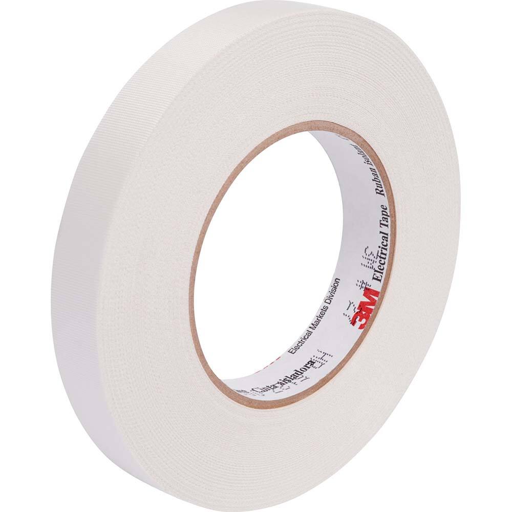 Electrical Tape: 1/2" Wide, 66' Long, 7 mil Thick, White