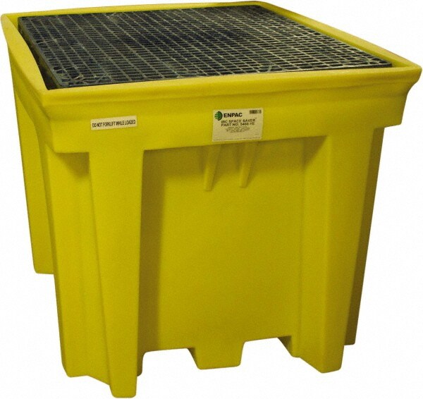 IBC Sump: 330 gal, Plastic, 57" Long, 57" Wide, 48" High