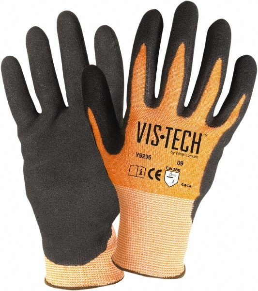 Cut, Puncture & Abrasive-Resistant Gloves: Size XL, ANSI Cut A4, ANSI Puncture 4, Nitrile, Dyneema