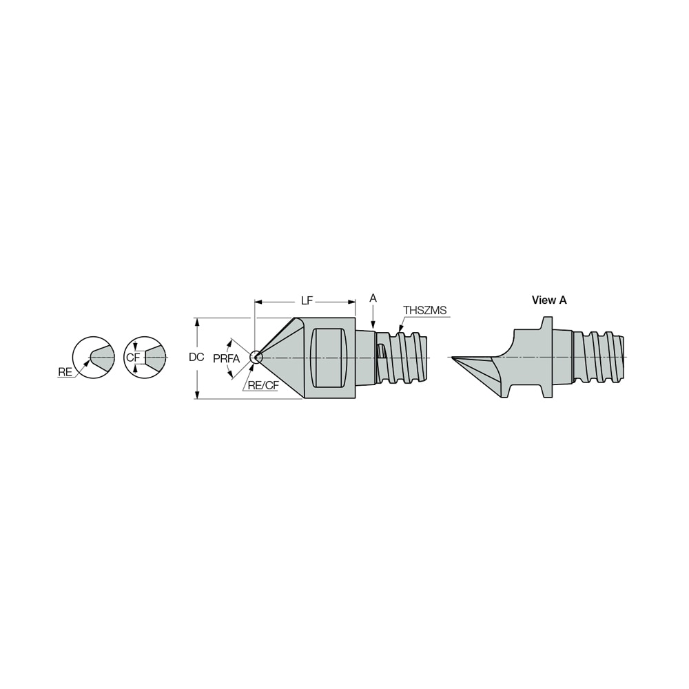 Iscar - Engraving Tool Milling Tip Insert: MM EPG080/30-1T05 IC908 ...