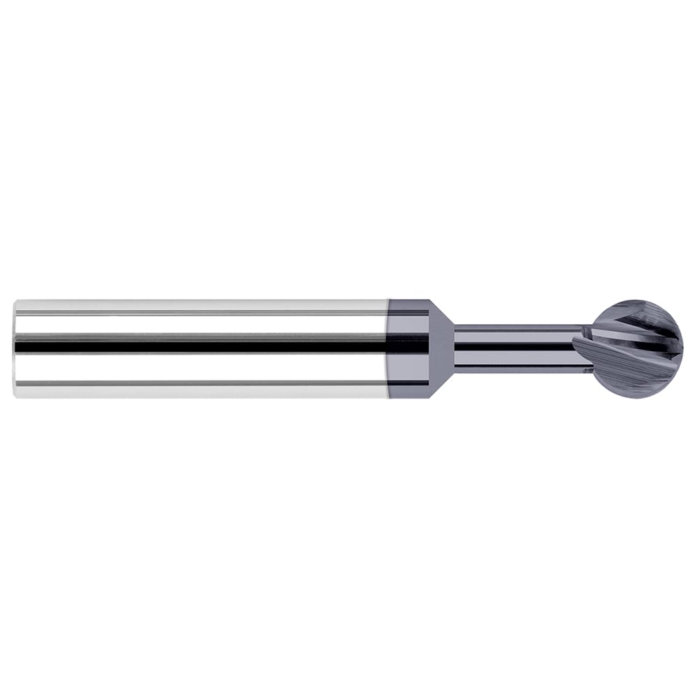 Harvey Tool 926932-C3 Ball End Mill: 0.5" Dia, 0.466" LOC, 4 Flute, Solid Carbide Image