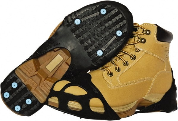 Strap-On Cleat: Spike Traction, Pull-On Attachment, Size 8 to 11