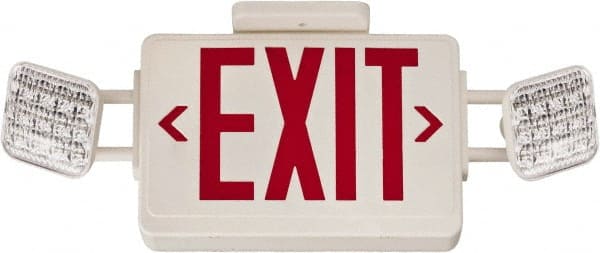 2 Face 3 Watt Surface & Wall Mount Incandescent & LED Combination Exit Signs