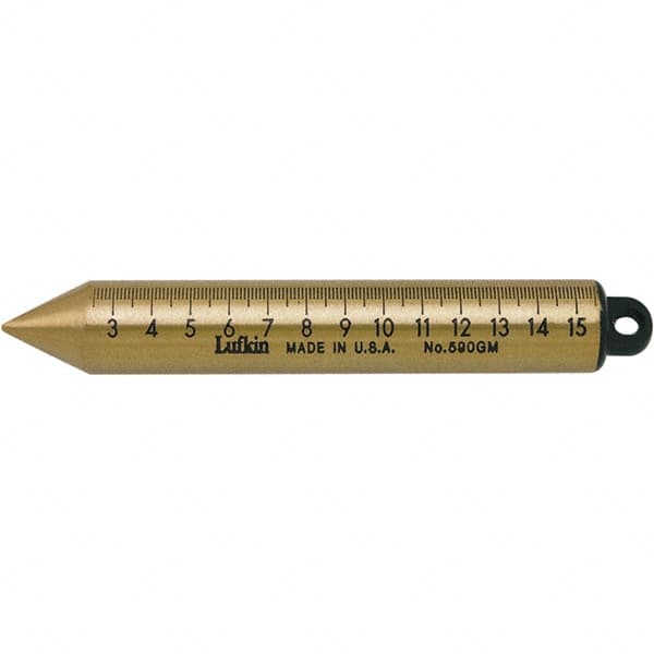 Plumb Bobs; Weight (oz.): 20.00 ; Bob Type: Plumb Bob ; Material: Brass; Brass ; Replaceable Tip: No ; Point Or Tip Material: Brass ; Length (mm): 150