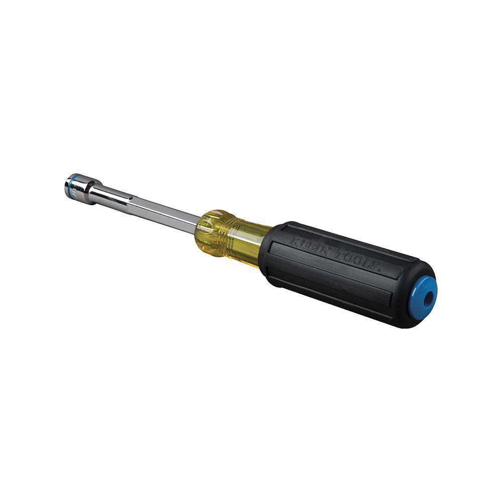 Klein Tools - Nut Driver: 3/8" Drive, Hollow Shaft, Cushion Grip Handle ...