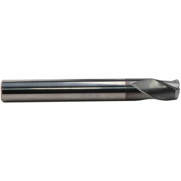 Tapered End Mill 3 Flutes, Solid Carbide, Corner Radius End AlCr