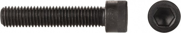 Made in USA 75C400KCSFT Hex Head Cap Screw: 3/4-10 x 4", Alloy Steel, Black Oxide Finish Image