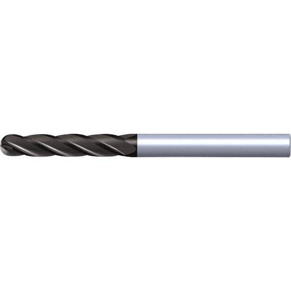 Kennametal 5824961 Ball End Mill: 0.7874" Dia, 2.2047" LOC, 4 Flute, Solid Carbide 