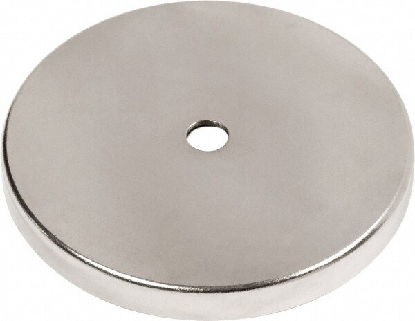 4.9" Diam, 1/2" Cup Height, 200 Lb Average Pull Force, 200 Lb Max Pull Force, Neodymium Rare Earth Cup Magnet