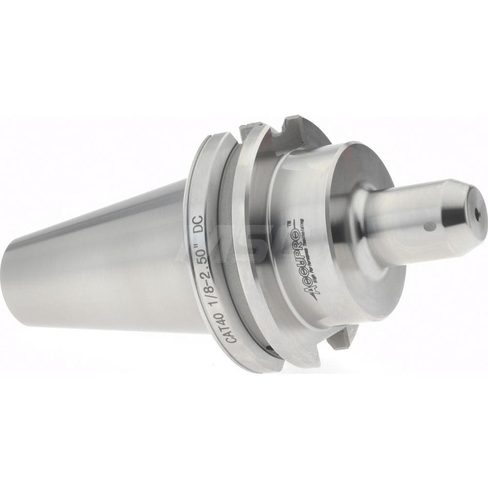 End Mill Holder: CAT40 Dual Contact Taper Shank, 1/8" Hole