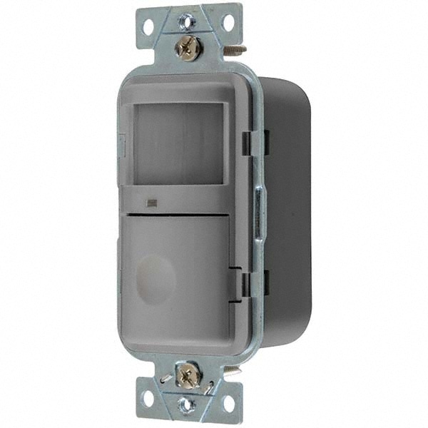 Motion Sensing Wall Switches; Switch Type: Occupancy or Vacancy Sensor ; Sensor Type: Infrared ; Coverage (Sq. Ft.): 1200 ; Adjustment Type: Manual Delay ; Color: Gray ; Recommended Environment: Indoor