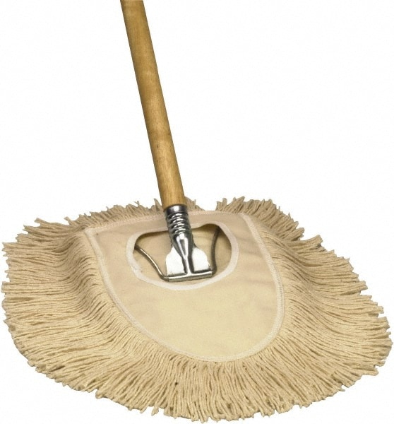 Pack of (12) 54" Long x 8-1/2" Wide Metal & Wood Dust Mop Frame & Handles