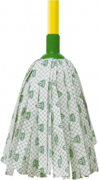 Pack of 12 White & Green Deck Mops