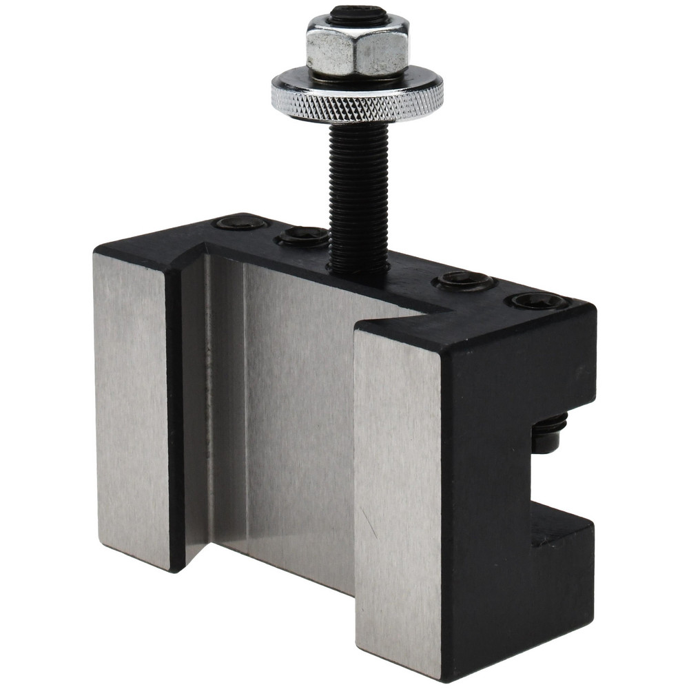 Lathe Tool Post Holder: Series CXA, #1, Turning & Facing - 13 to 18" Lathe Swing, 2-1/8" OAH, 3.62" OAL, 3/4" Max Tool Bit