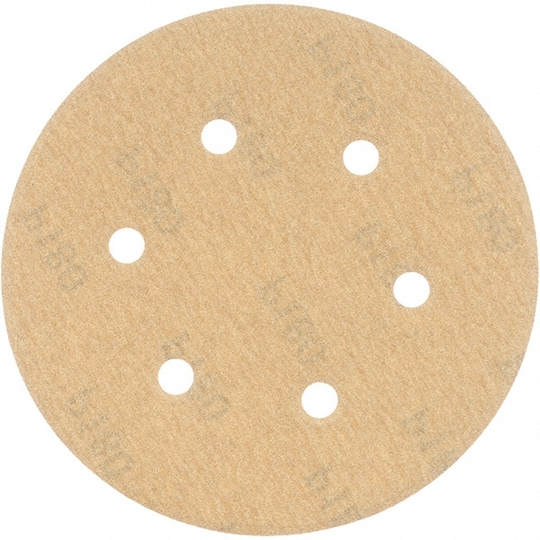 Hook & Loop Disc: 180 Grit, Coated, Aluminum Oxide