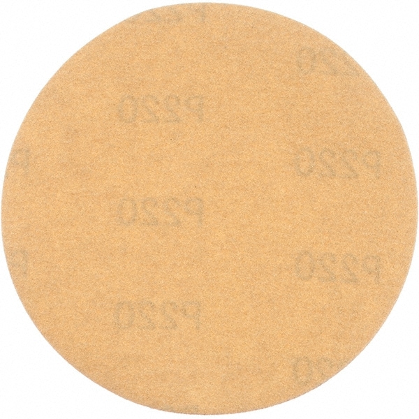 Hook & Loop Disc: 220 Grit, Coated, Aluminum Oxide