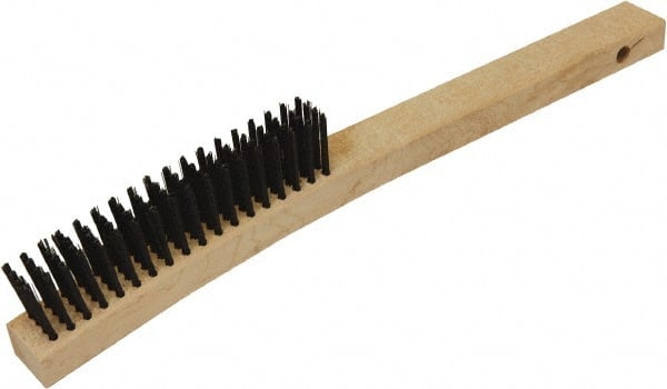 Wire Duster Brush, 18 Rows, 3 Columns, Steel