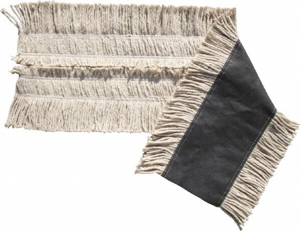 Dust Mop Head: Cotton, 5" OAW, 24" OAL