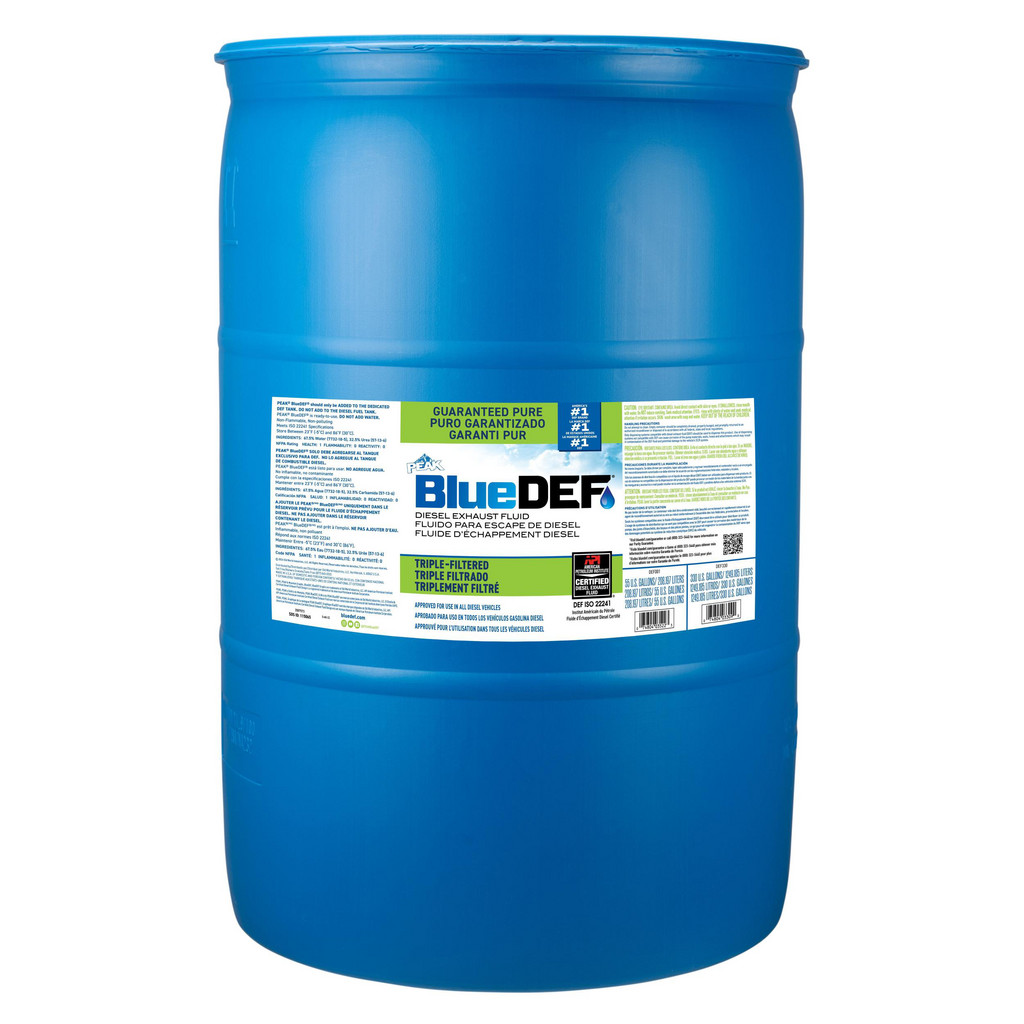 BlueDEF Peak Blue Diesel Exhaust Fluid - 55 Gal Drum | Part #DEF001