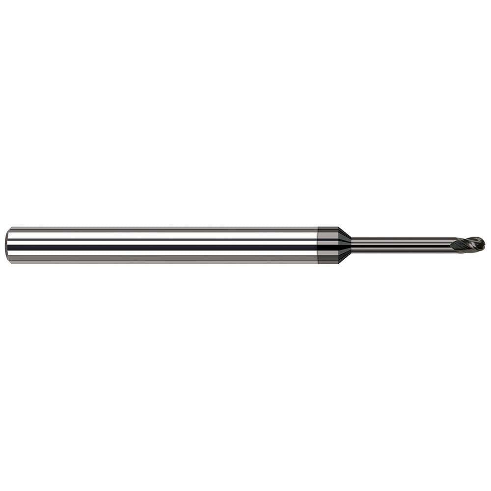 Harvey Tool Ball End Mill 3/32" Dia, 0.1390" LOC, 3 Flute, Solid