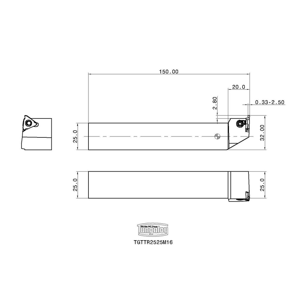 Tungaloy - Indexable Profiling Toolholder: External, Right Hand | MSC ...