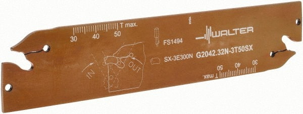 Walter 6408745 G2042 N Double End Neutral Indexable Cutoff Blade 