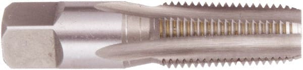 Regal Cutting Tools 008761AS Interrupted Thread Pipe Taps; Thread Size (Inch): 1/8-27 ; Overall Length (Decimal Inch): 2.1250 ; Overall Length (Inch): 2-1/8 ; Chamfer: Plug ; Thread Standard: NPT ; Material: High Speed Steel 