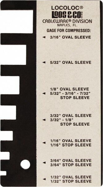 1/32 to 3/16 Inch Range, Wire and Sheet Metal Gage