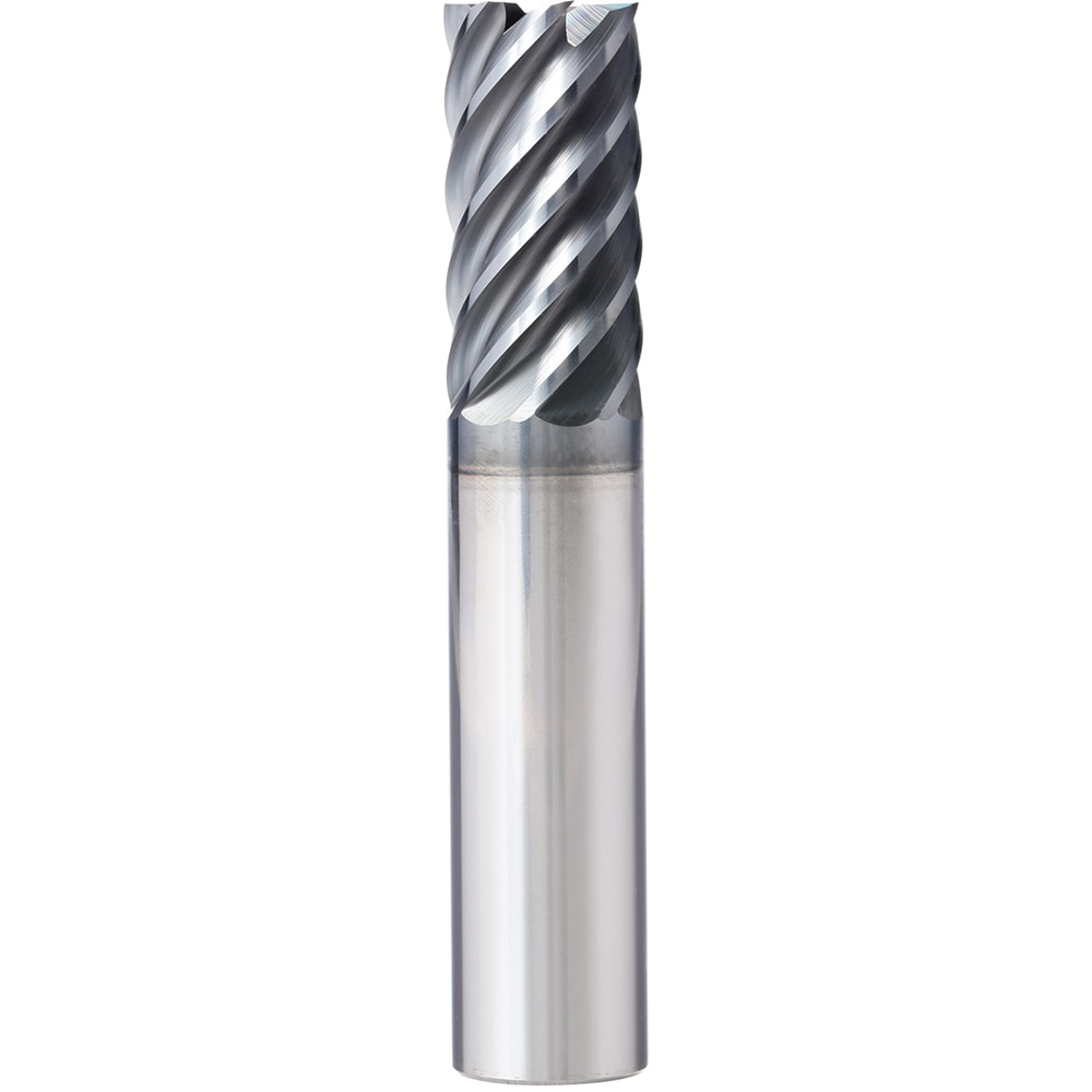 Supermill SM7F375S-015 Corner Radius End Mill: 3/8" Dia, 9/16" LOC, 0.015" Radius, 7 Flutes, Solid Carbide 