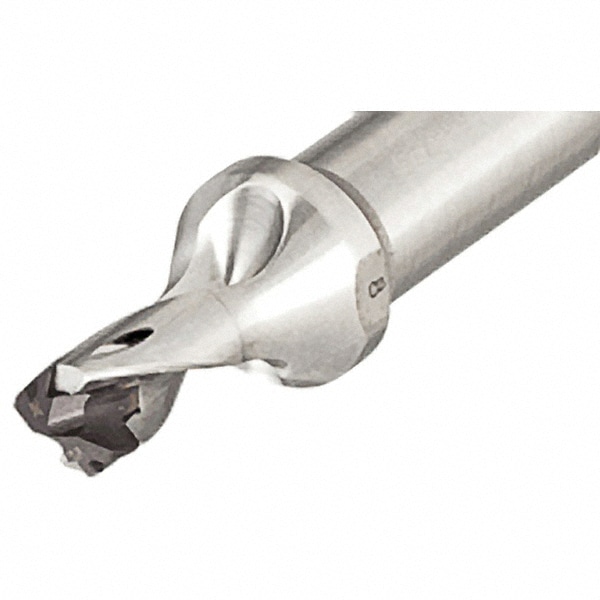 Replaceable-Tip Drill: 10 to 10.4 mm Dia, 15 mm Max Depth, 16 mm Straight-Cylindrical Shank