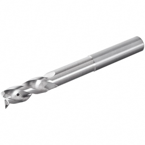 Iscar 5623181 Corner Radius End Mill: 0.6299" Dia, 1.2598" LOC, 0.0079" Radius, 3 Flutes, Solid Carbide 