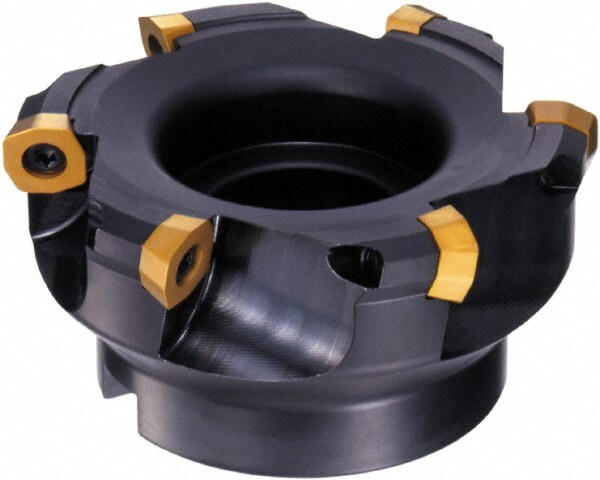 Indexable High-Feed Face Mill: 56 to 125 mm Cut Dia
