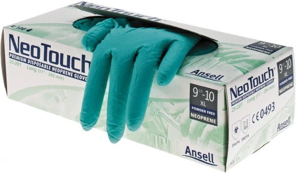 Ansell 25-201XL Disposable Gloves: Neoprene 