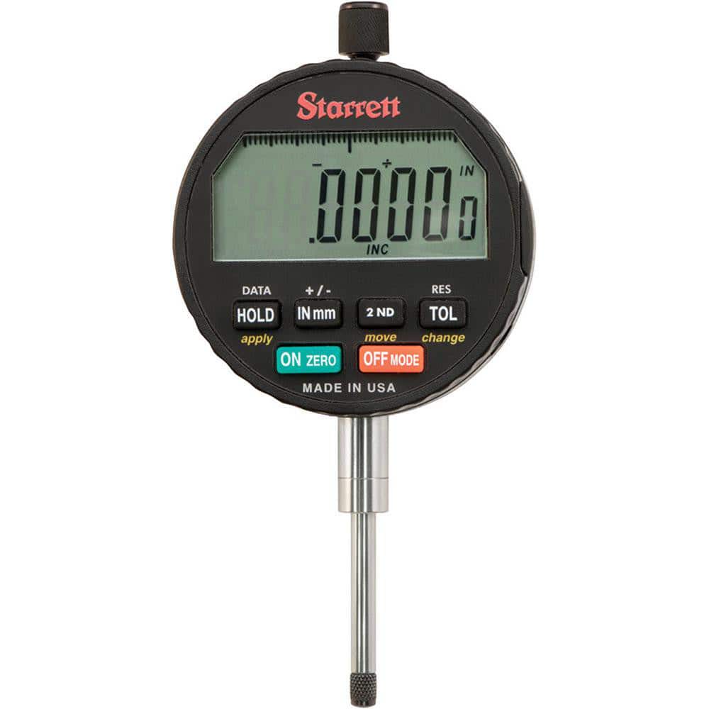 Starrett 49501 Electronic Drop Indicator: 1" Range 