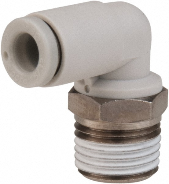 Push-To-Connect Tube Fitting: Male Elbow, 1/8" Thread