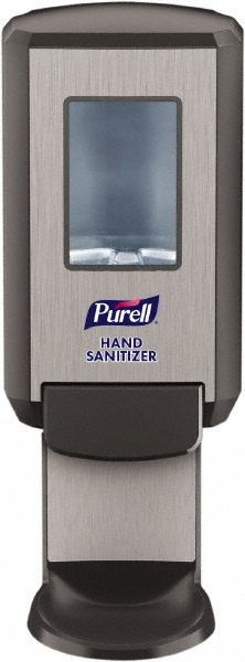 PURELL CS4 Push-Style Hand Sanitizer Dispenser, for 1200 mL PURELL CS4 Hand Sanitizer Refills, Graphite - Wall Mount, ABS Plastic, Graphite, ADA Compliant