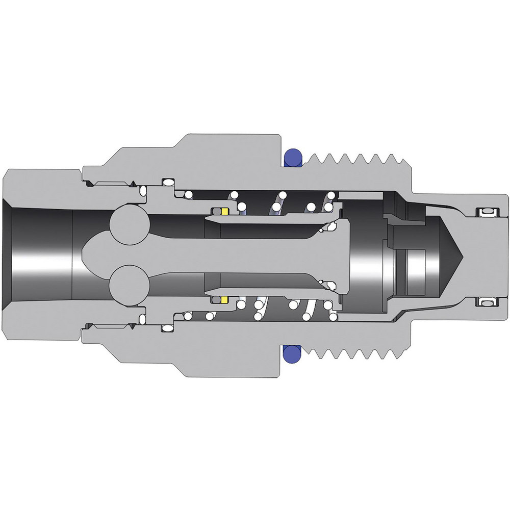 Dual Lock Quick Acting Couplings, 1/2 In X 1/2 In (NPT), Male Coupling