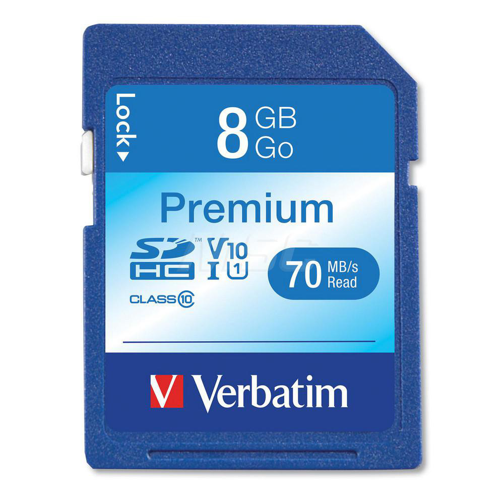 Verbatim Office Machine Supplies: Memory Card, Blue - Use w/ Point-And-Shoot Mid Range Camera | Part #VER96318
