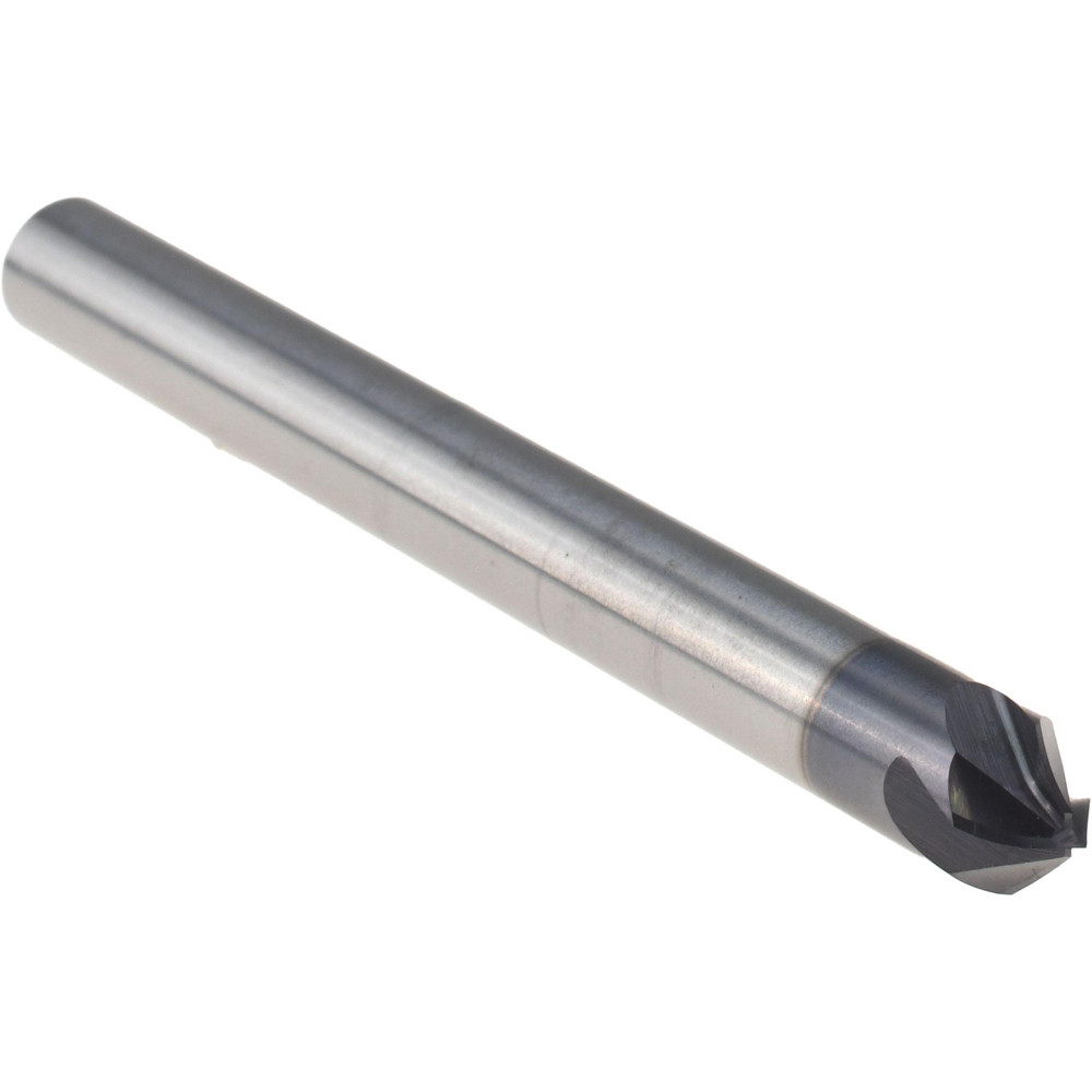 Harvey Tool Chamfer Mill 1/4" Dia, 1/4" Shank Dia, 90 & 90 deg, 4