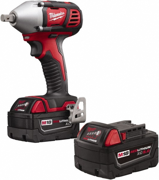 Milwaukee Tool 1/2" Drive 18 Volt Pistol Grip Cordless Impact Wrench