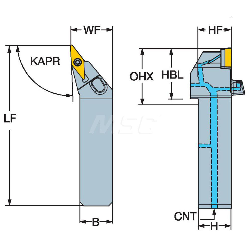 Sandvik Coromant Indexable Turning Toolholder QSSVJBR 16 3C MSC Direct