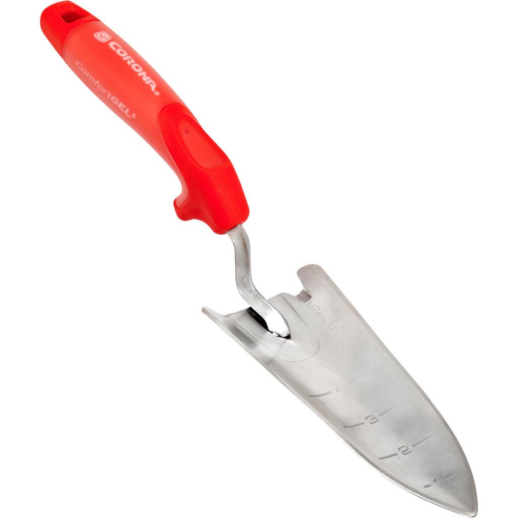 Corona Tools Garden Hand Tools: Type: Trowel; Handle Length (Inch): 6.5; Handle Material: Comfort Grip; Blade Material: Stainless Steel - 6.5"