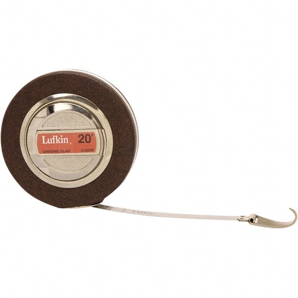Lufkin C120TPN Tape Measure: 20 Long, 3/8" Width, Silver Blade 