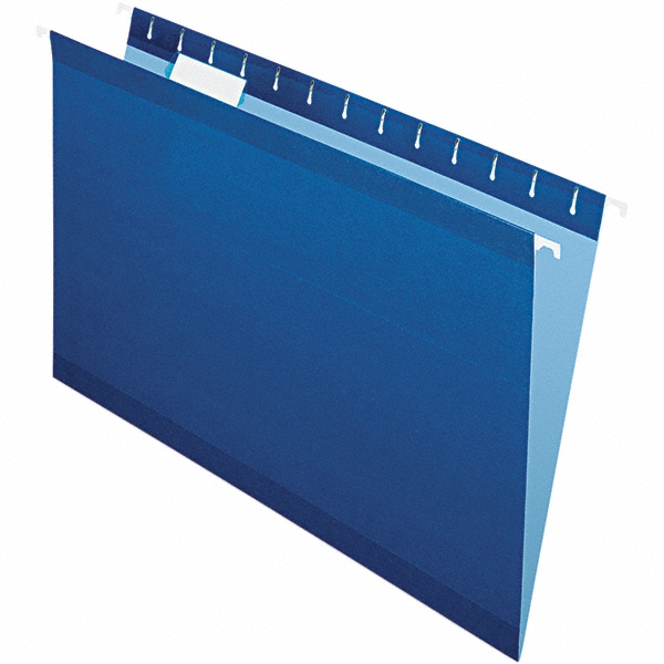 Pendaflex Hanging File Folder Legal, Navy, 25/Pack MSC Industrial