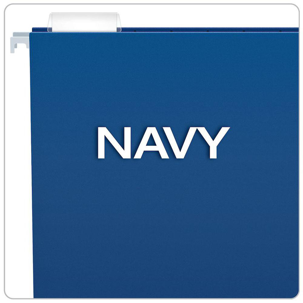 Pendaflex Hanging File Folder Letter, Navy, 25/Pack MSC Industrial